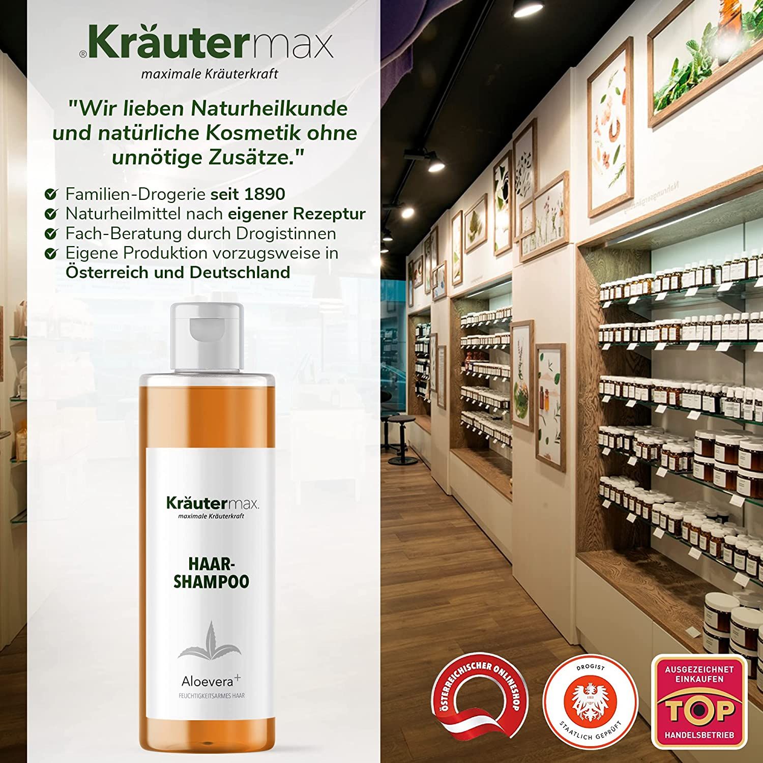 Kräutermax Haarshampoo Aloevera plus