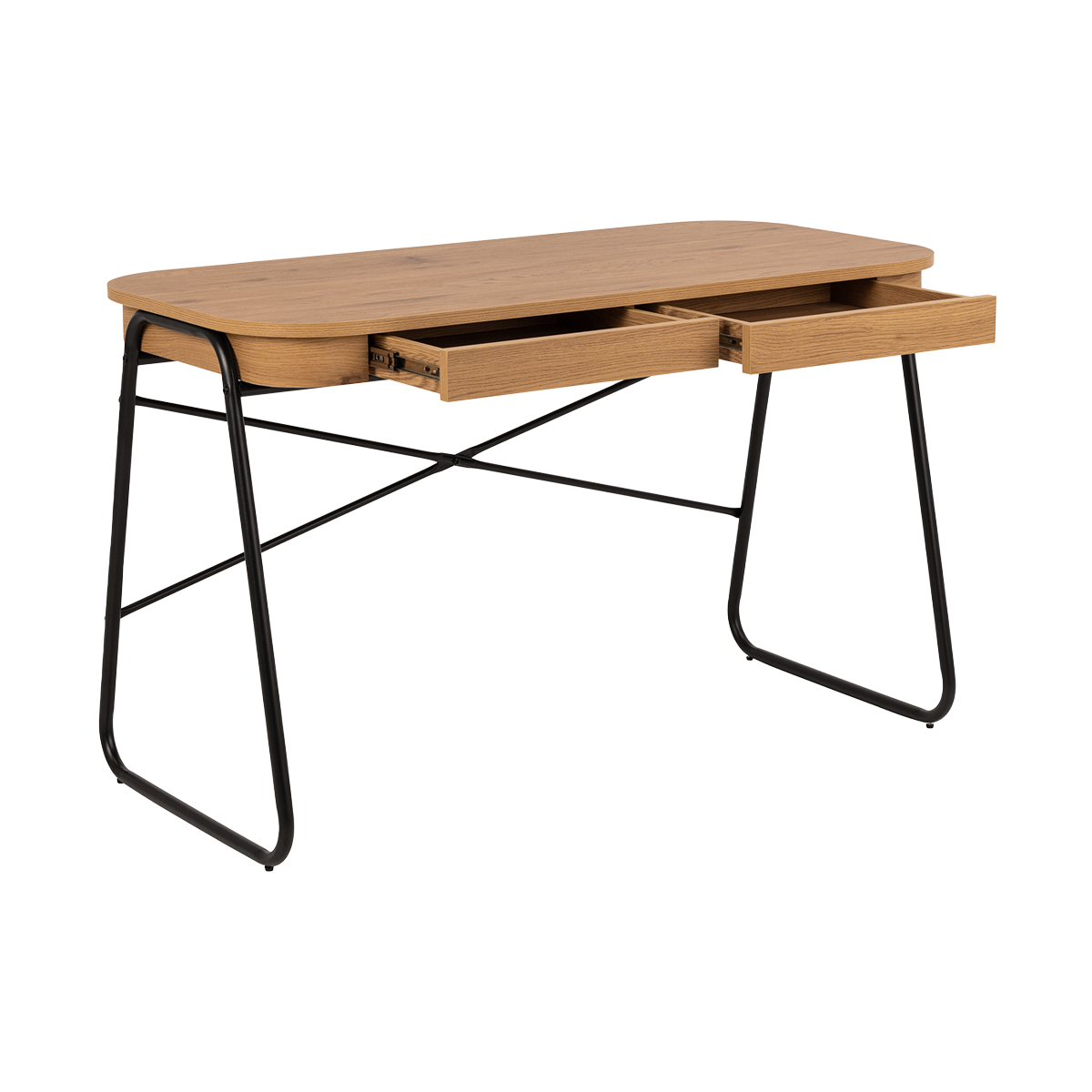 Bureau Steven - met 2 lades Naturel