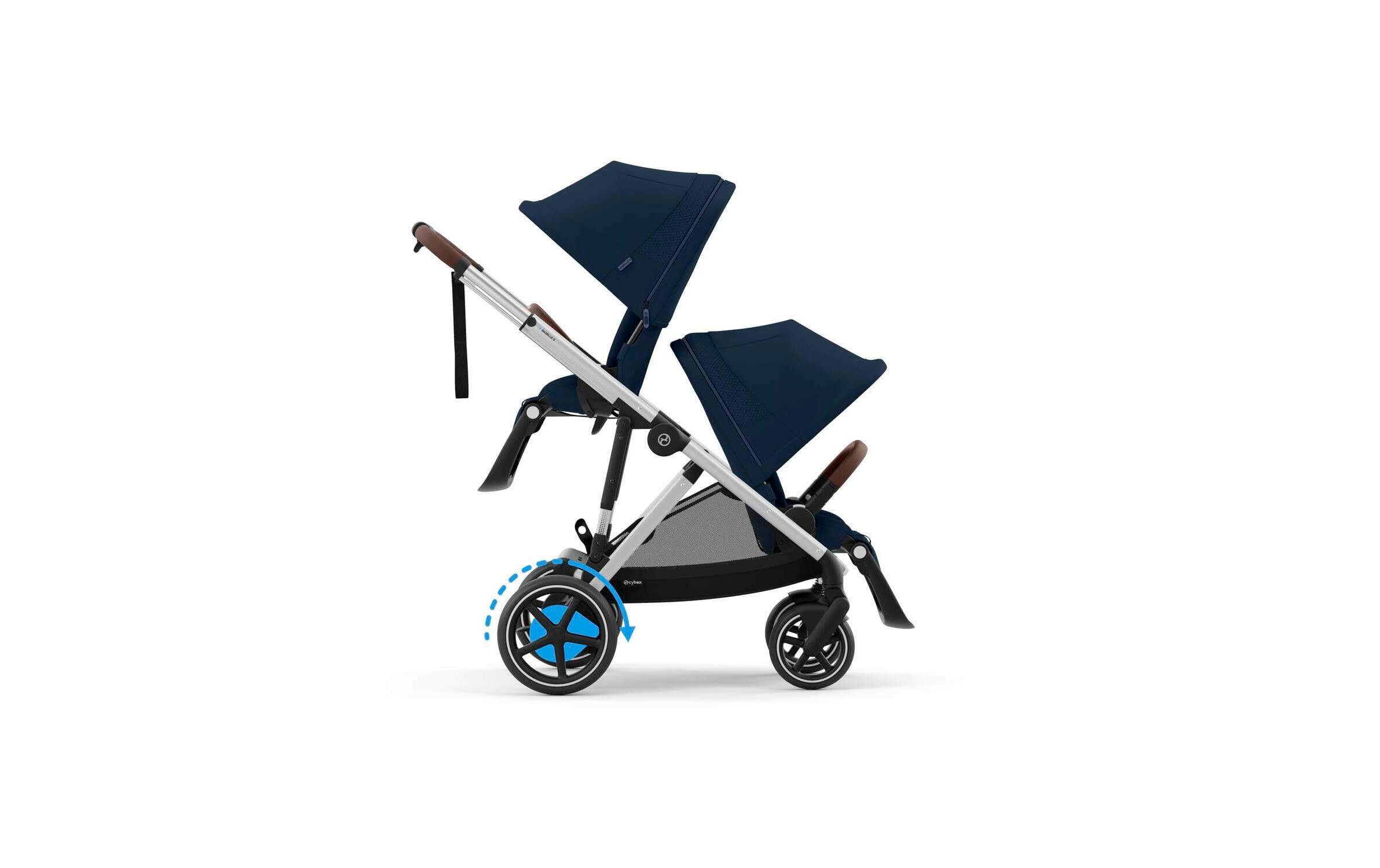 Kinderwagen eGazelle S Dunkelblau<br>Elektrischer Kinderwagen mit 20 Kombinationen