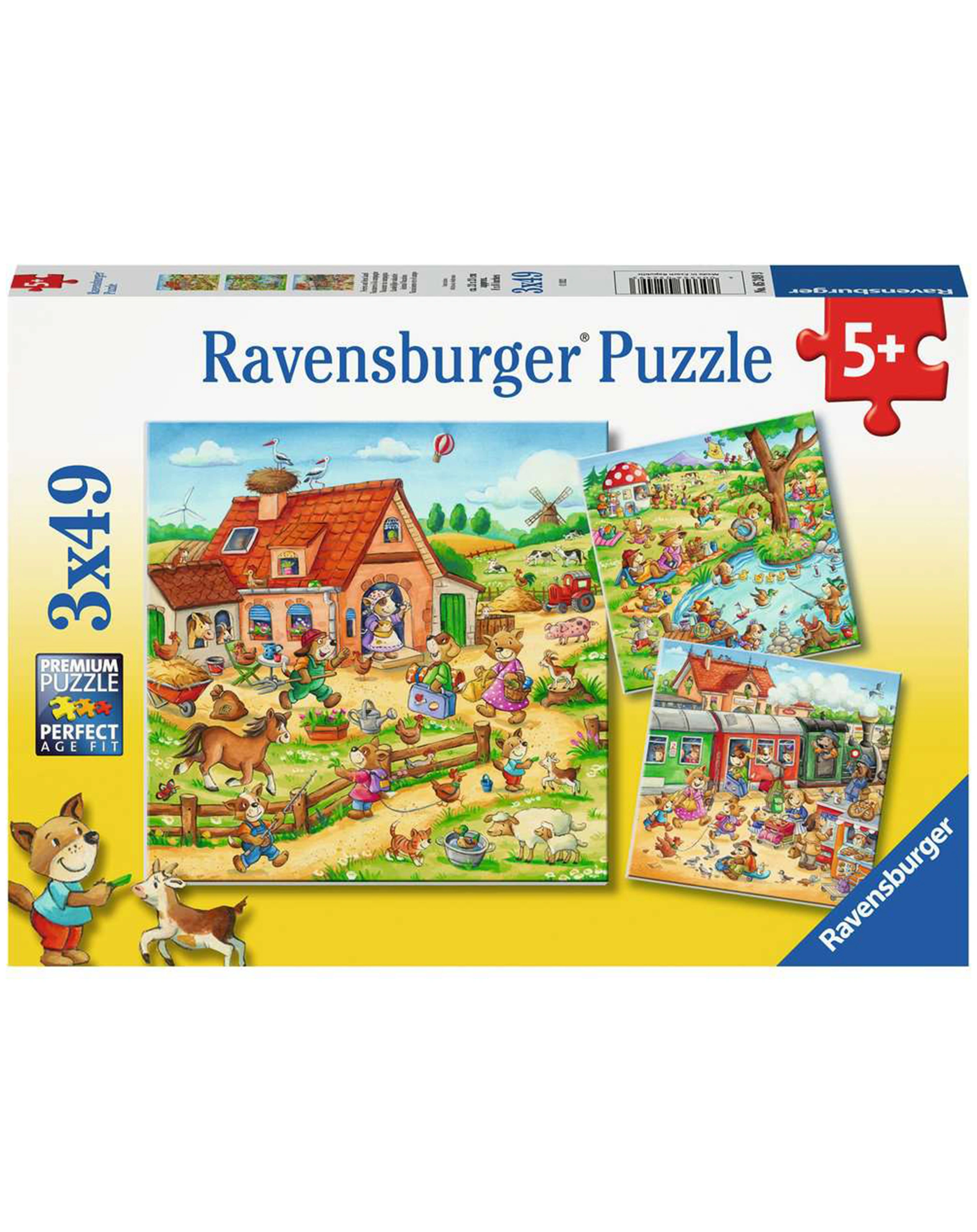 Puzzle FERIEN AUF DEM LAND 3x49-teilig