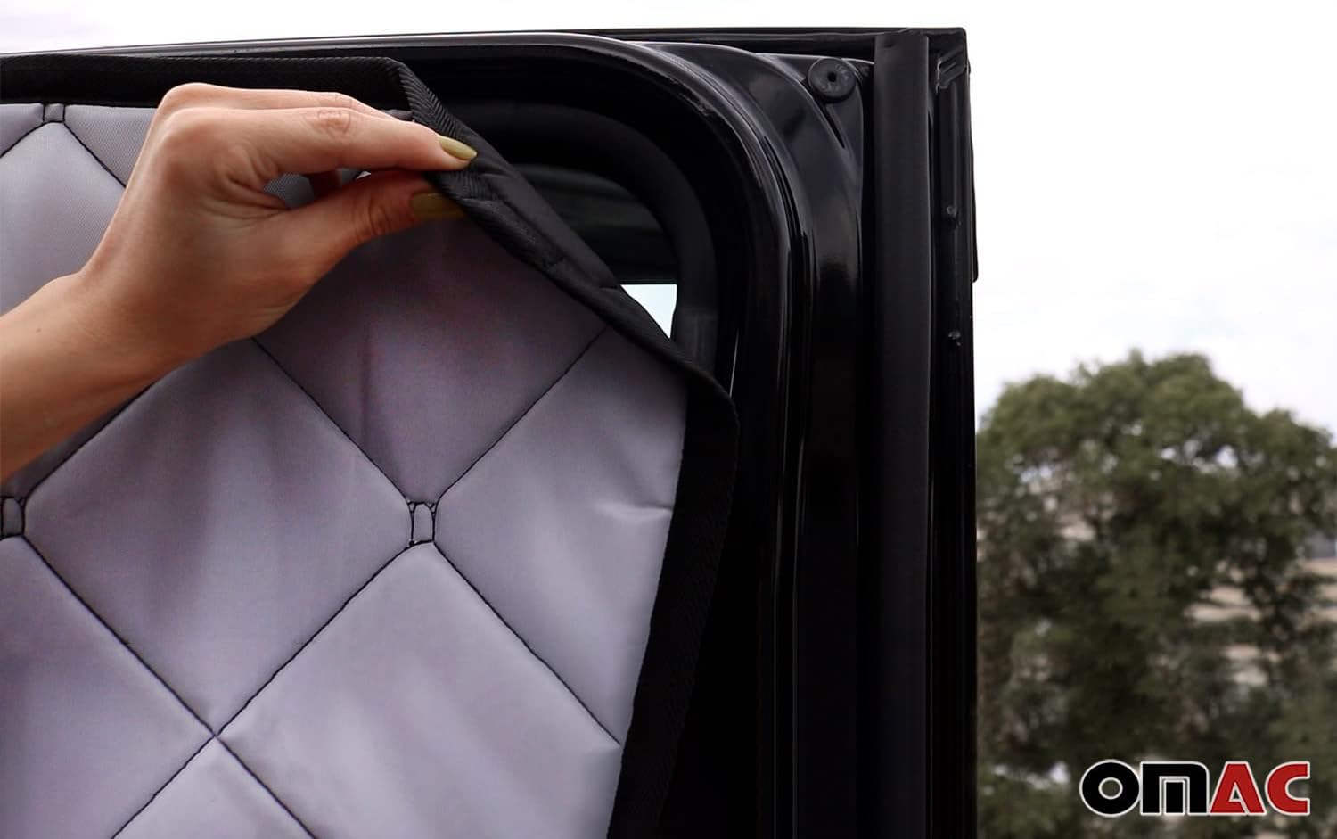 OMAC Magnetisch Vorhänge Thermo Sonnenschutz kompatibel mit Ford Tourneo Transit Custom 2013-24