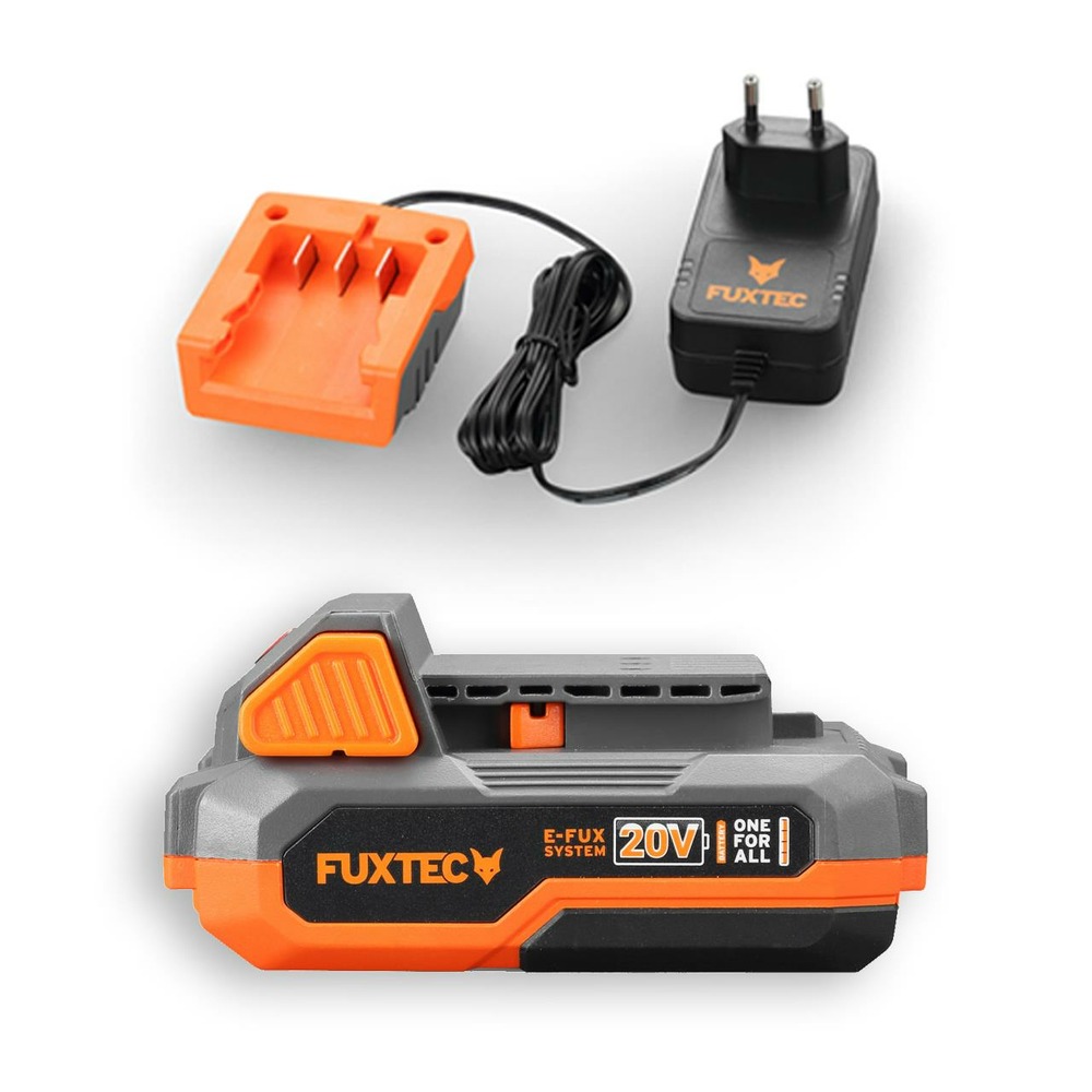 Taille-haies à batterie - fx-e1hs20 - 20v lame 52cm - set batterie 2ah et chargeur 1a