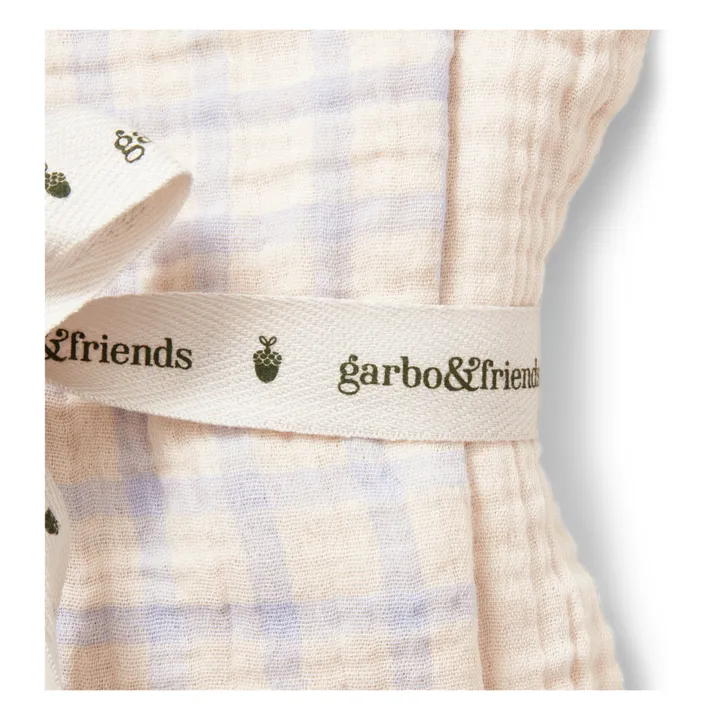 garbo&friends Maxi-langes Gingham Sky - Set de 2 | Bleu ciel