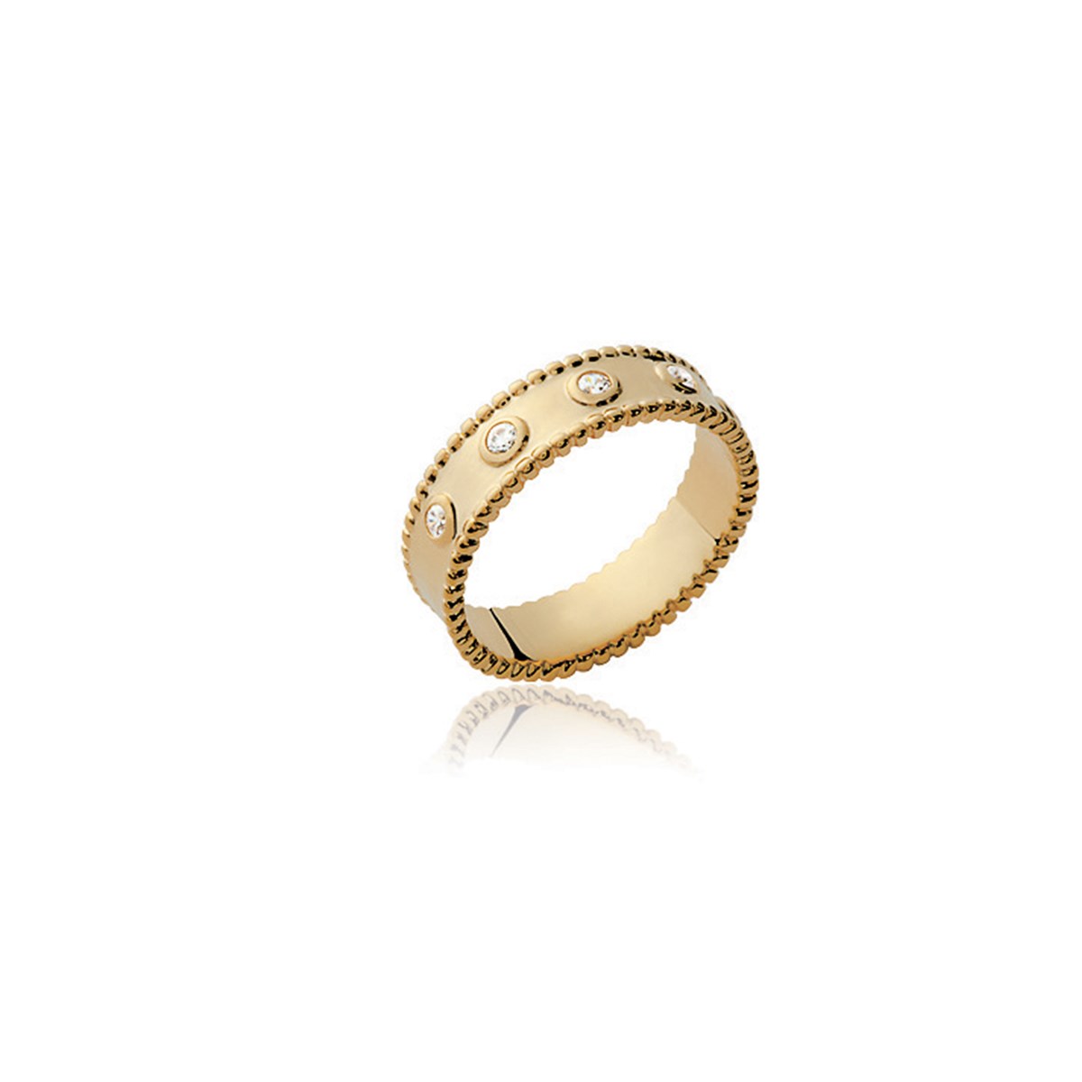 Bague plaqué or jaune CAMELIA - Bijoux Privés Discovery