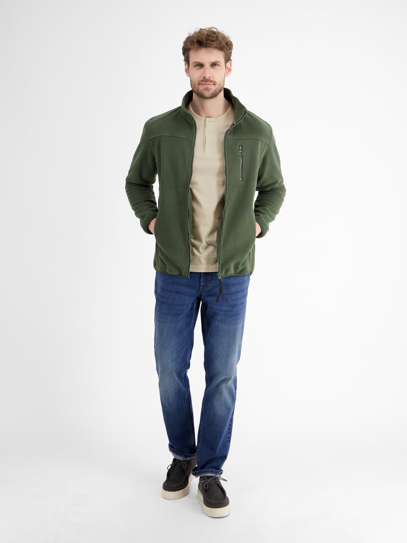 Serafino-Langarmshirt für Herren