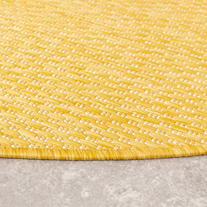 Rond buitenkleed - Costa Okergeel | Zomerse budgettopper!