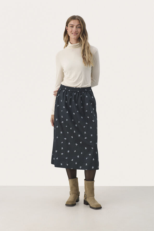 Part Two EmmelinePW SK Dark navy bouquet print