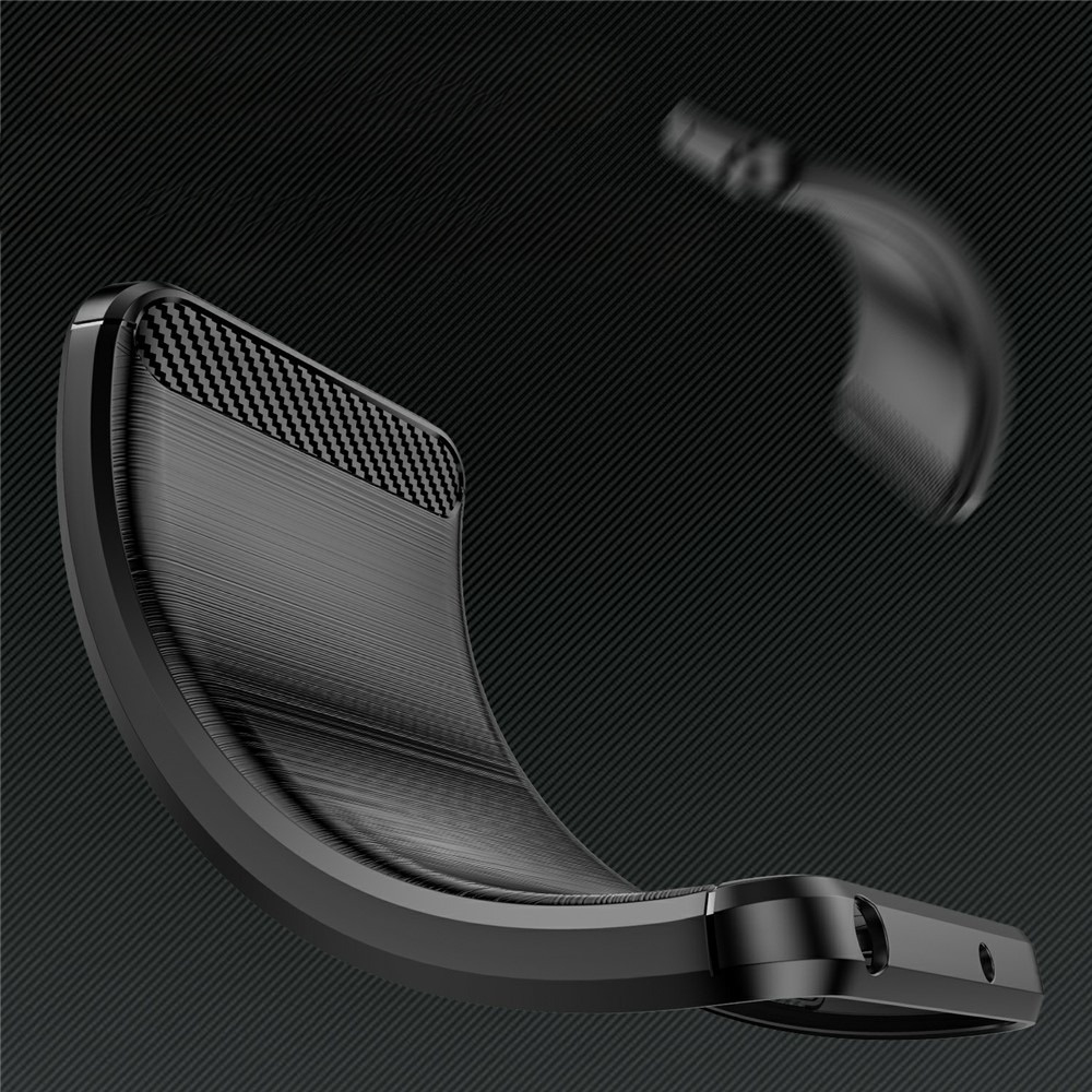 iPhone 17 Gummi Case Schutzhülle Carbon Look - Schwarz