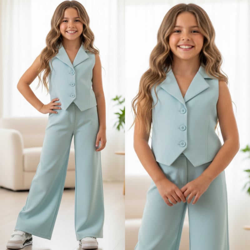 Modern girls set - mintgroen