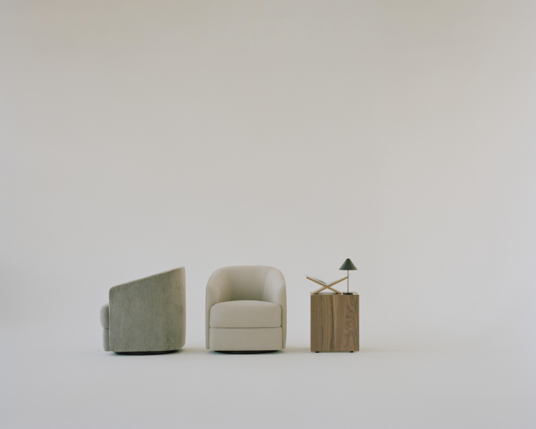 New Works Mass bijzettafel zonder lade walnoot