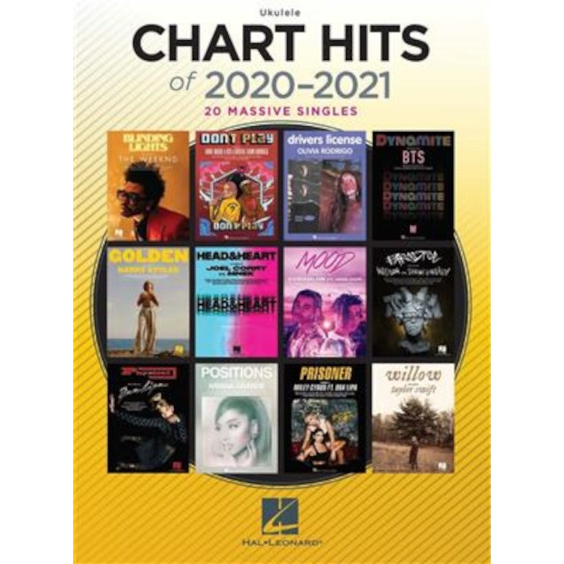 Hal Leonard Chart Hits of 2020-2021 songboek voor ukelele