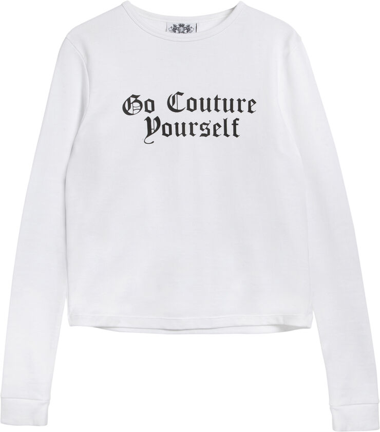 Juicy Couture GO COUTURE LS TSHIRT White