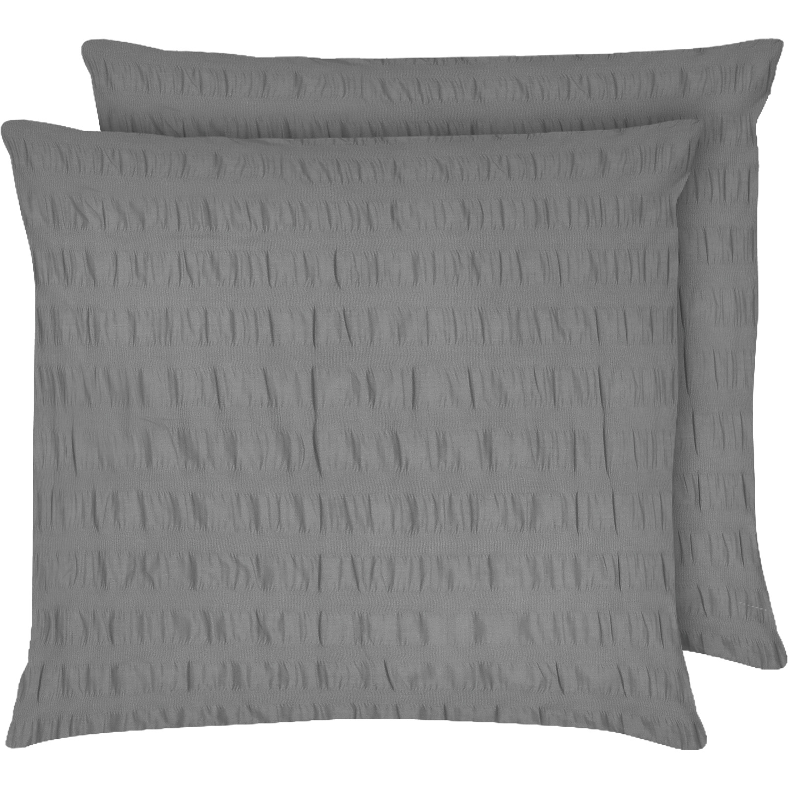 Bettwäsche Seersucker uni 65x100 Pfulmen, grau