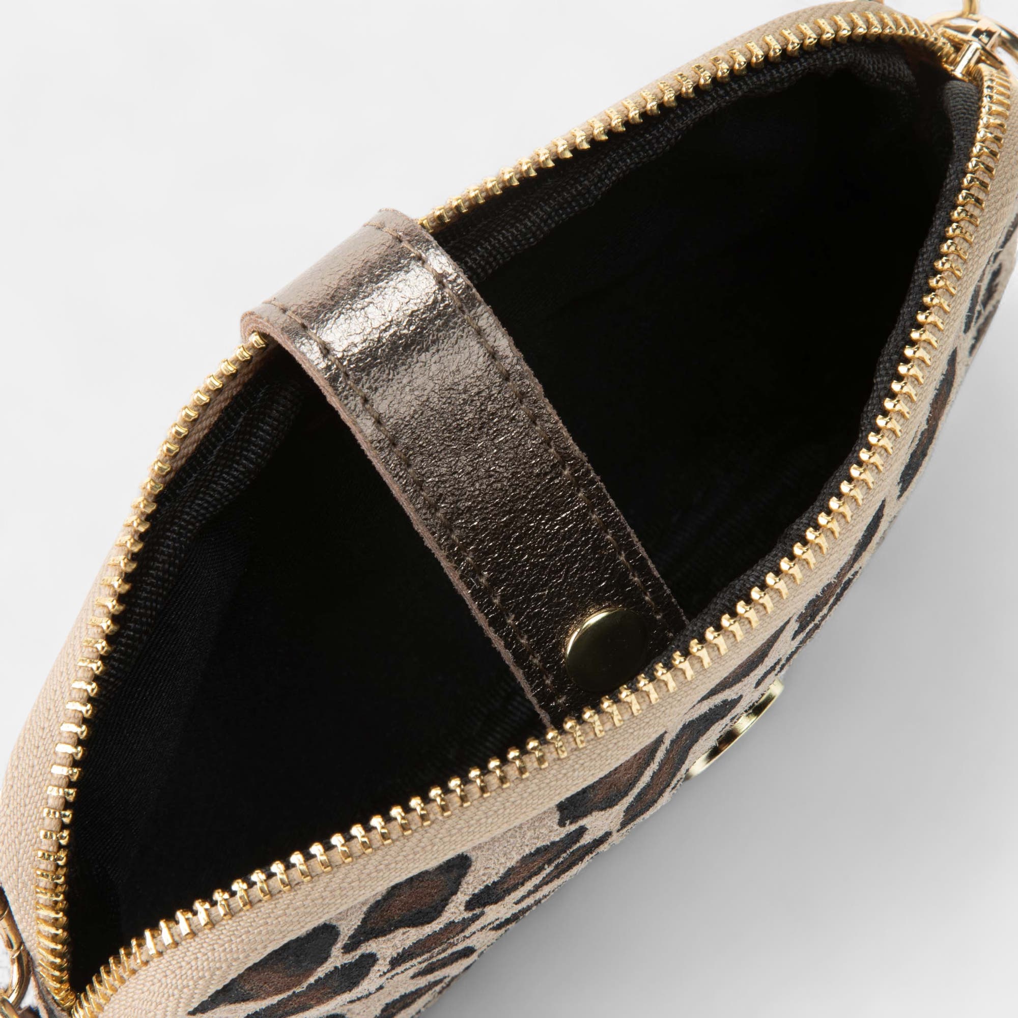 Sac bandoulière en cuir bronze