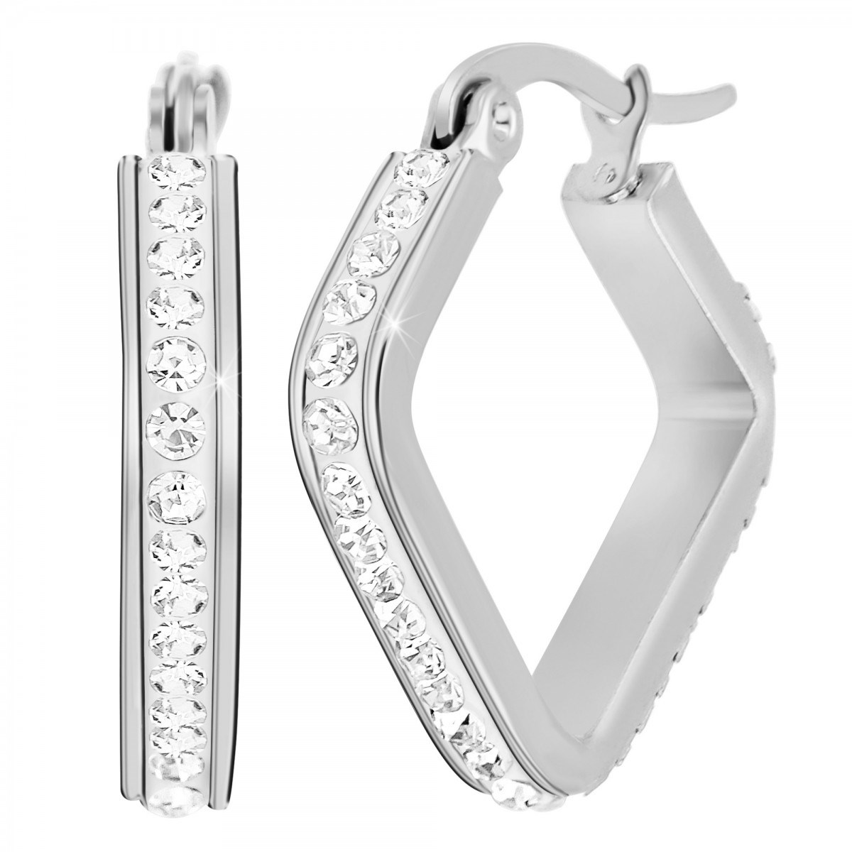 Boucles d'oreilles SC Crystal ornées de Cristaux scintillants