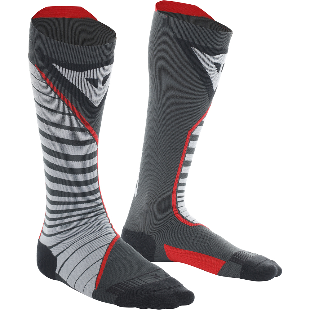 Dainese - Chaussettes Thermo Long Noir / Gris / Rouge