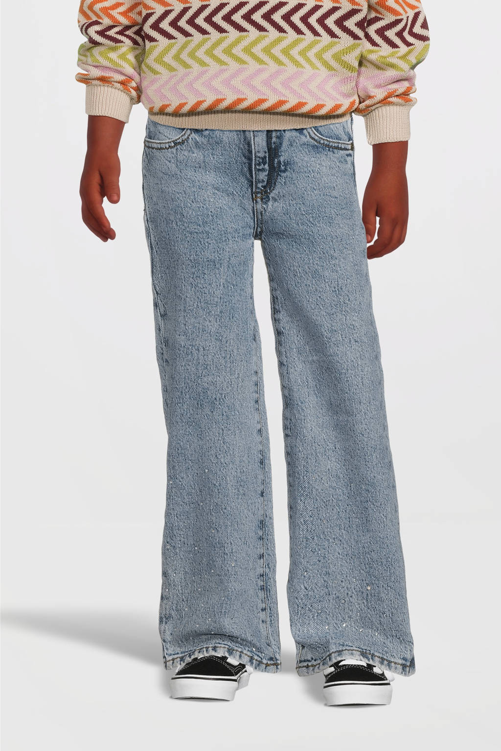 Your Wishes wide leg jeans medium blue denim
