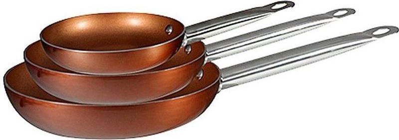 Bergner - Copper Plus - Koekenpanset - Koper - 3-delig