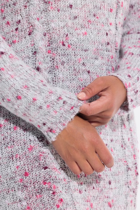 Pullover, Classic Fit, Noppengarn, Zopfmuster