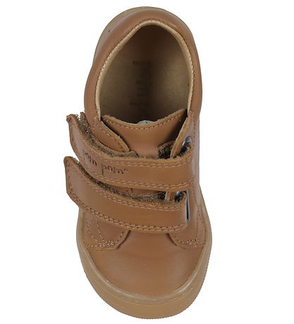 Pom Pom Lauflernschuh - First Sport Klettband - Camel