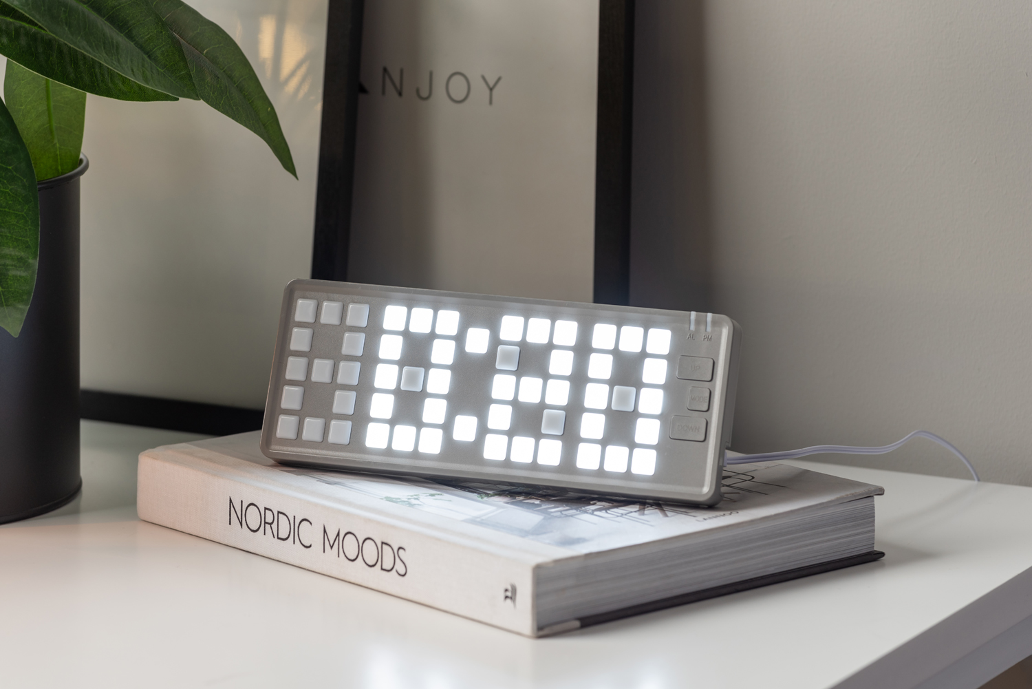 Alarm clock Keyboard LED light grey