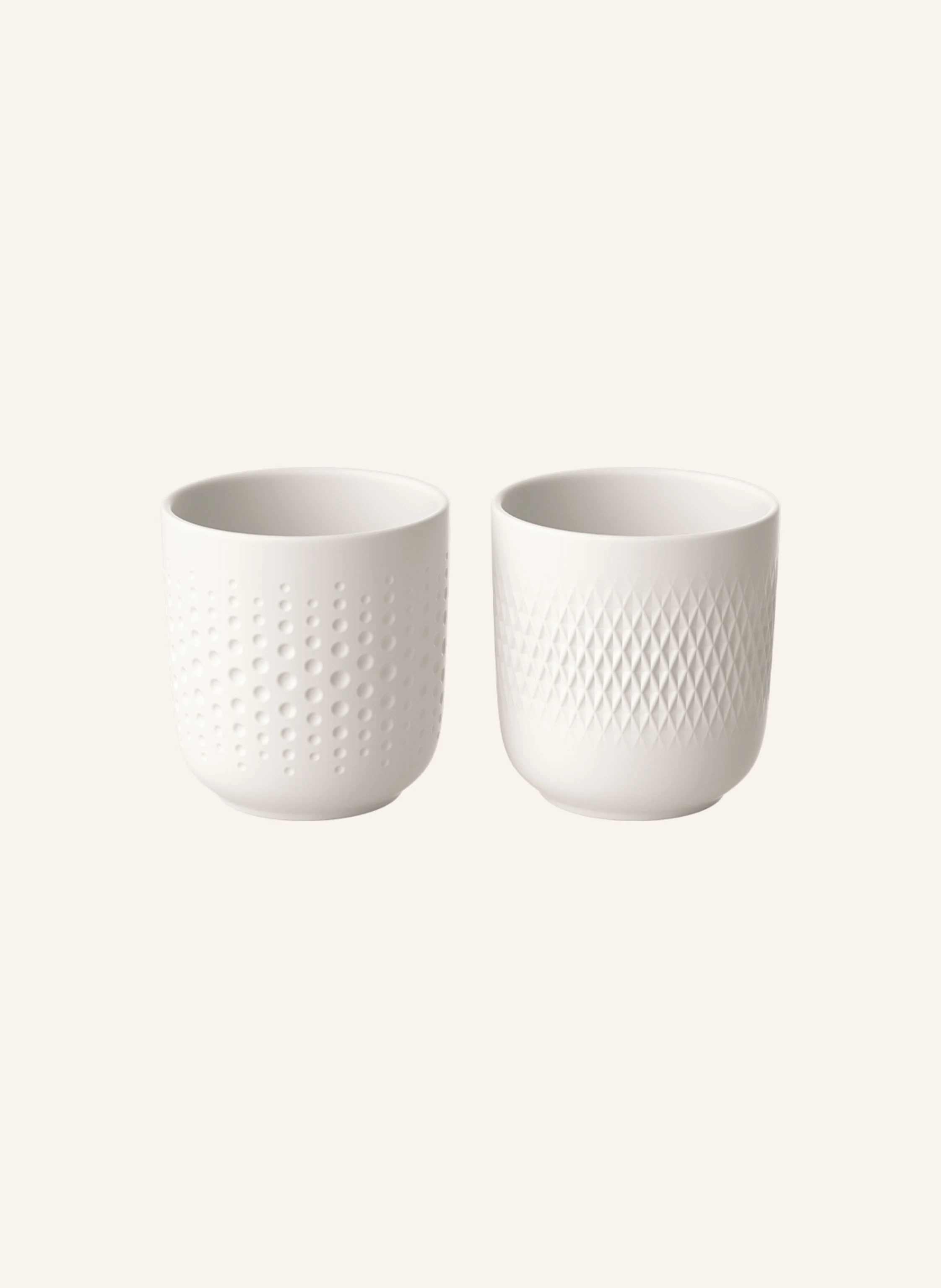 Villeroy & Boch 2er-Set Becher MANUFACTURE COLLIER BLANC