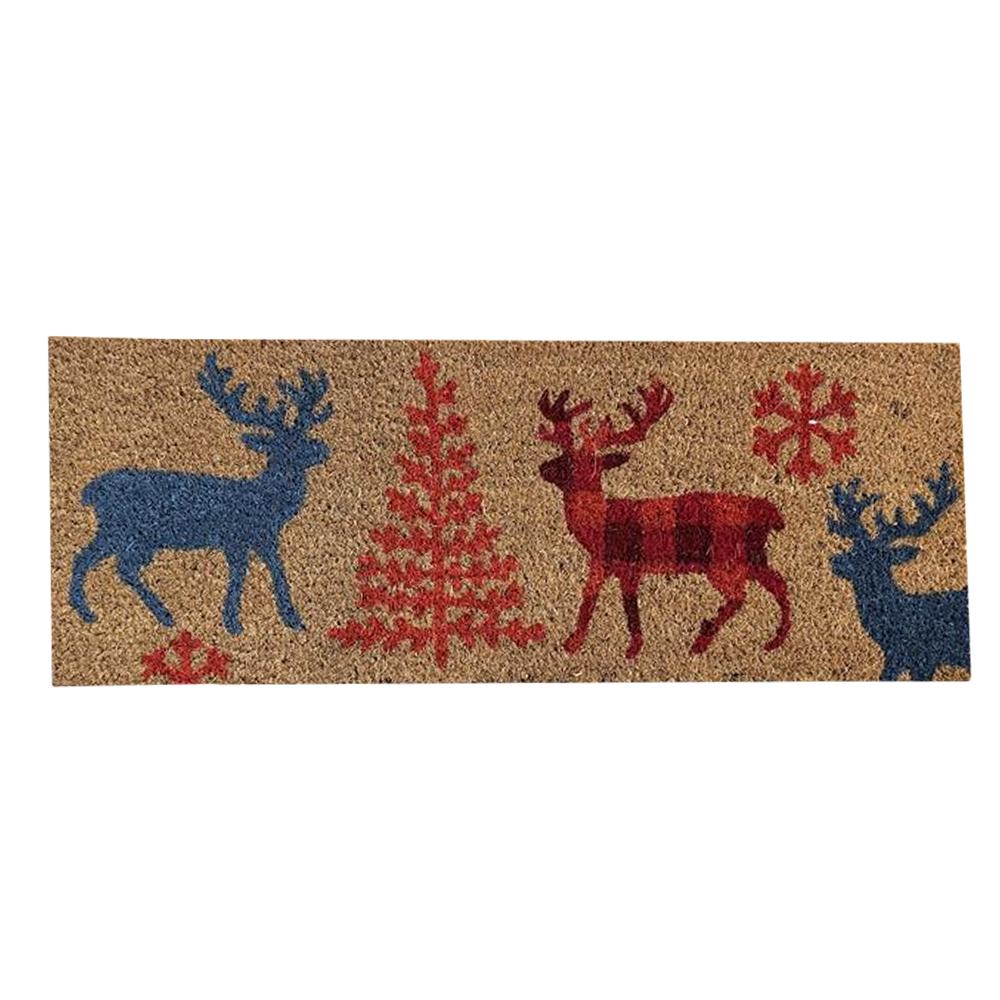 NO MARK Tapis Marron à Imprimés Luance 25x75cm
