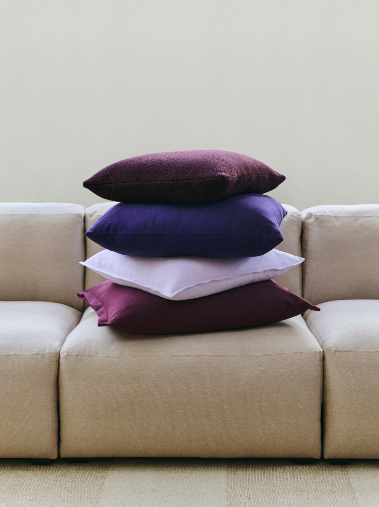 Sierkussen Plica Story 60x55 cm burgundy