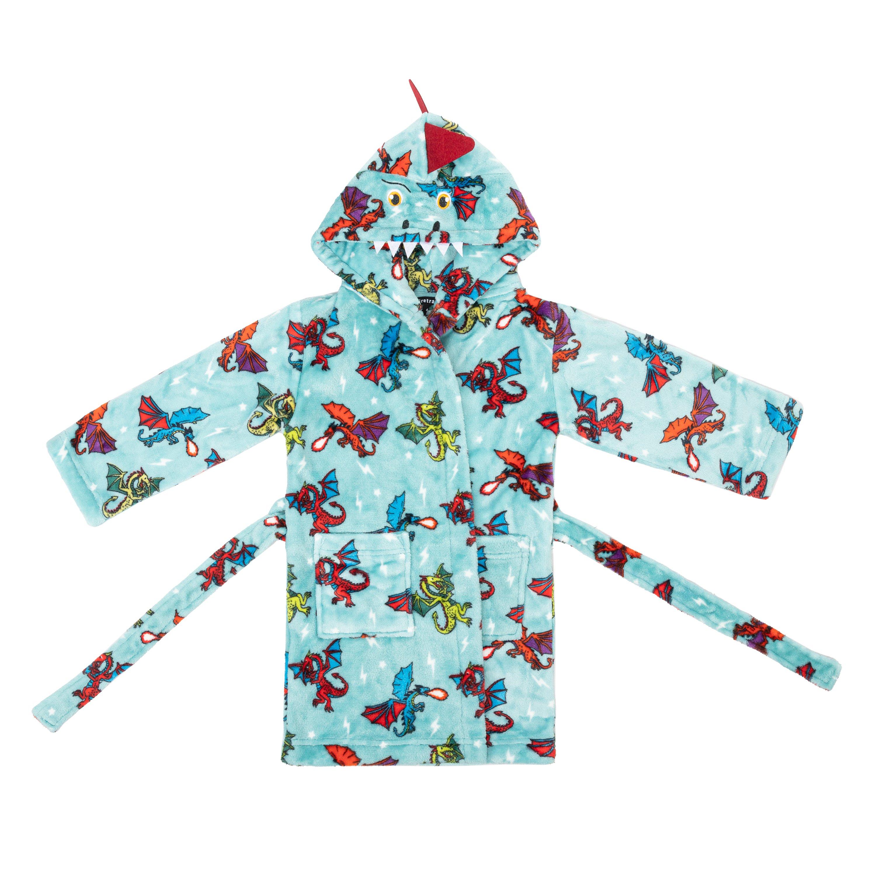 Firetrap Kids Boys Dragon 4 Piece Dressing Gown Pyjama Set
