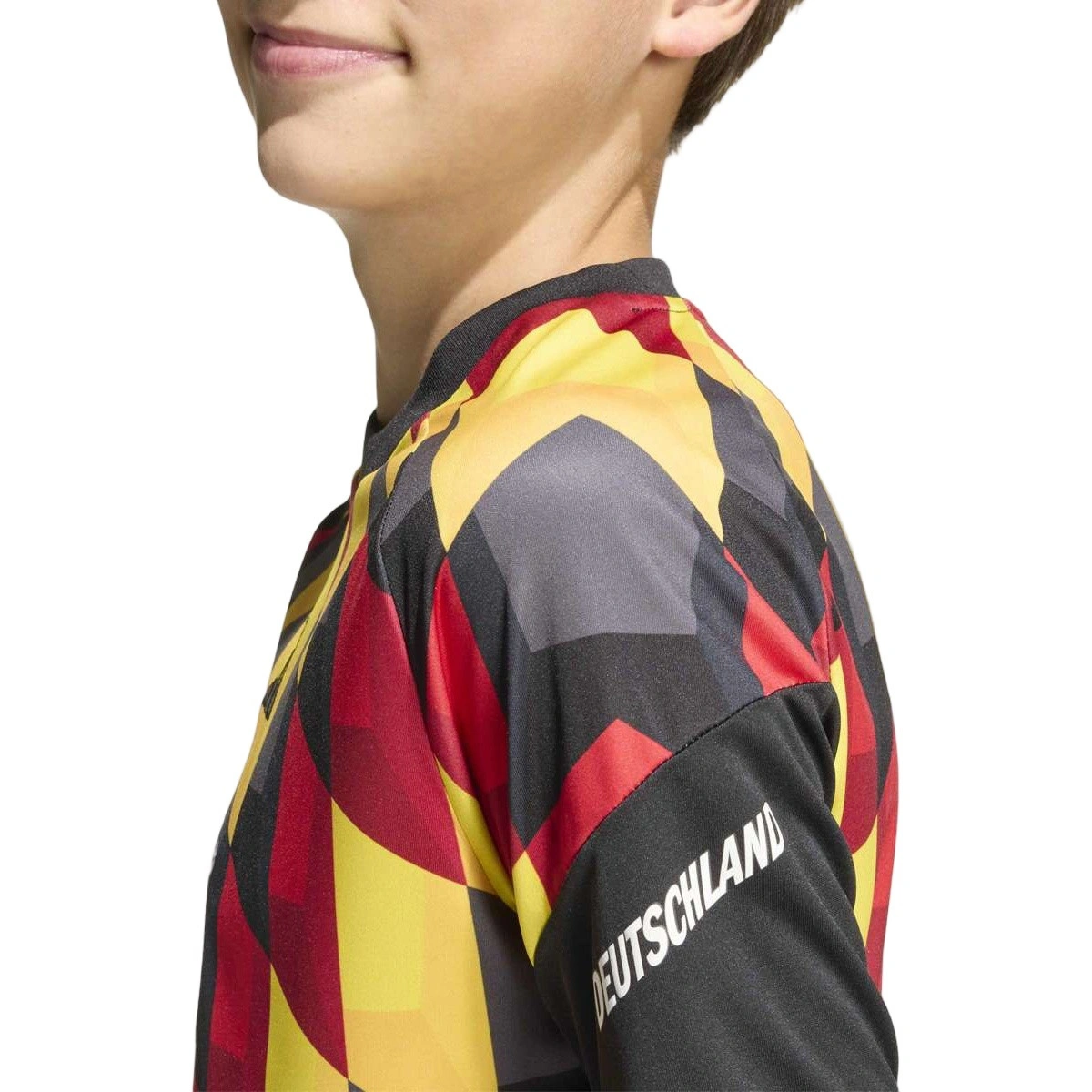 T-Shirt adidas Alemanha Pre-Match Home Mundial 2026 Criança