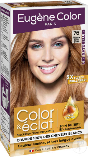 Eugène Color Les Naturelles Color & Eclat 76 Marron Clair Doré 1 Kit