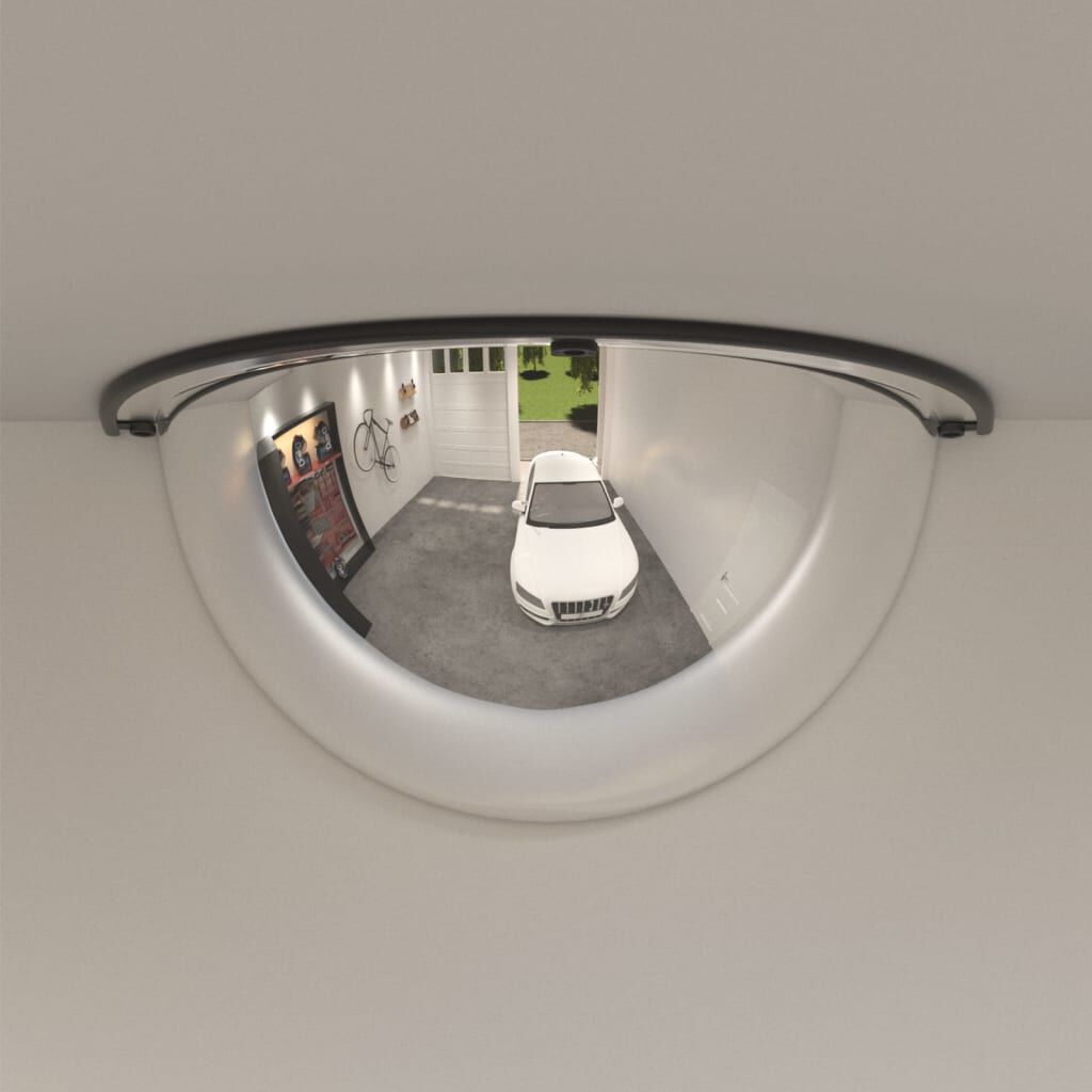 vidaXL Bolvormige verkeersspiegels, 1/4 bol, 2 stuks, Ø40 cm, acryl