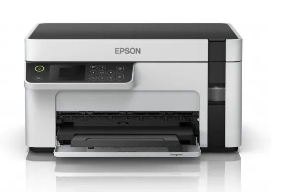 Epson EcoTank ET-M2120 - Multifunktionsprinter - S/H - blækprinter - A4/Legal (medie) - op til 15 spm (udskriver) - 150 ark - USB, Wi-Fi - hvid