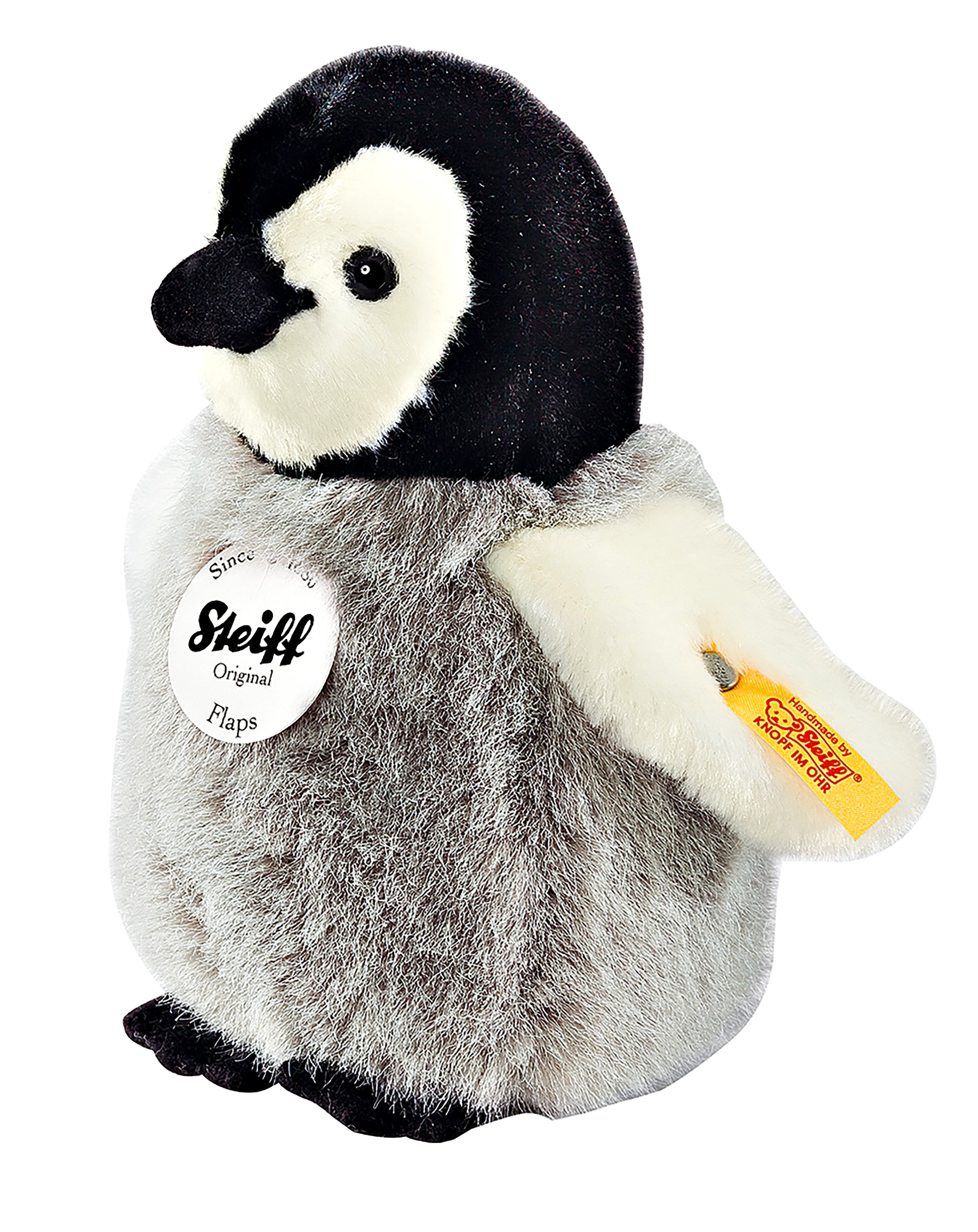 Plüschtier Pinguin FLAPS (16 cm) in grau/weiß