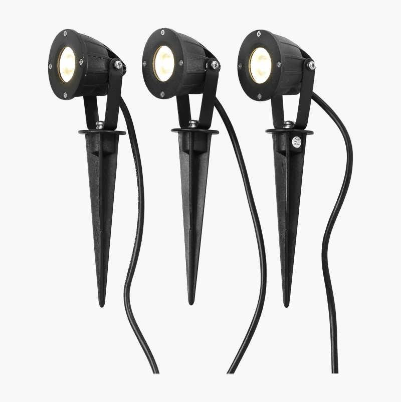 HAGEBELYSNING LED, 3 STK.