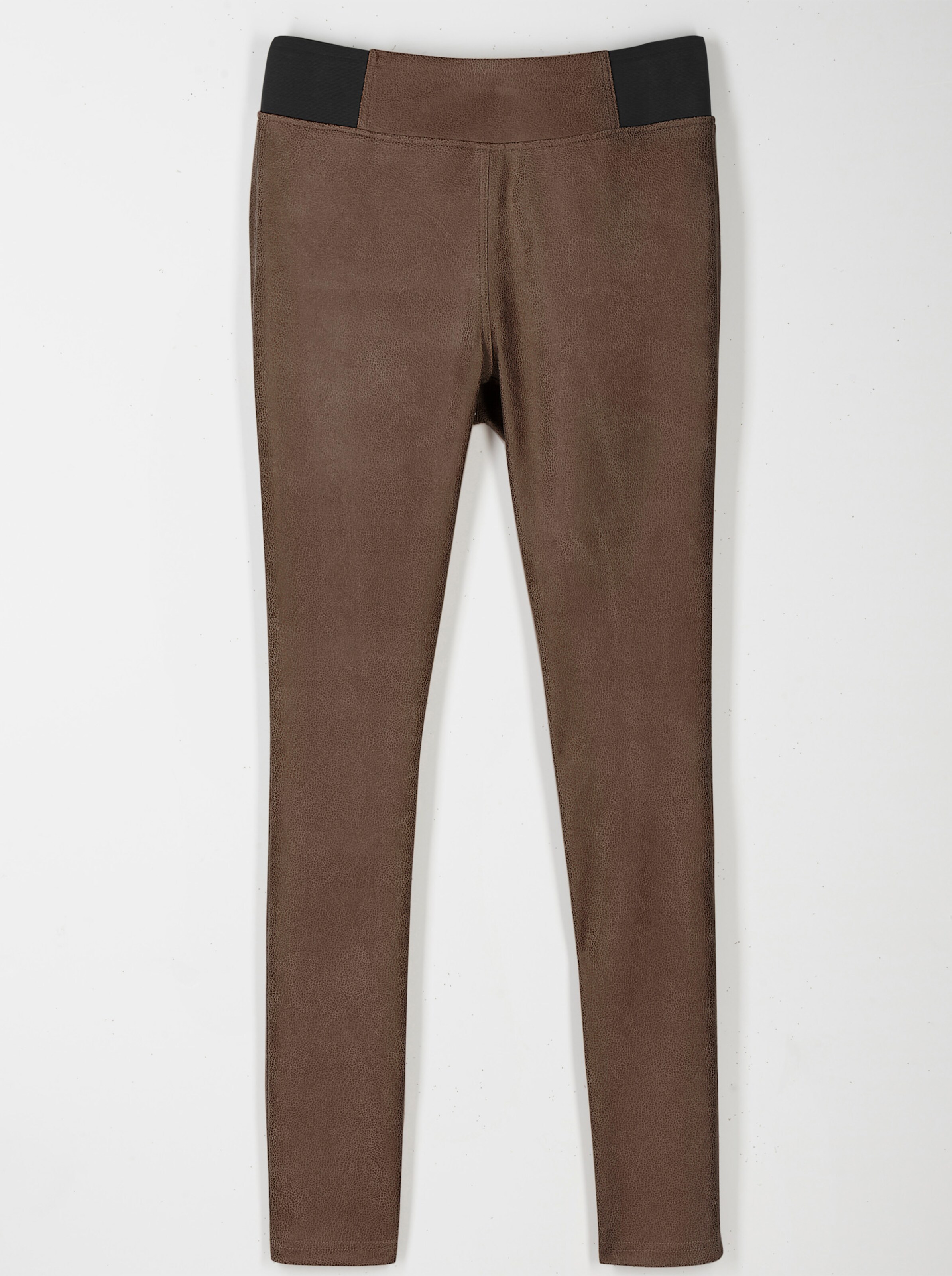 Leggings aus Leder-Imitat