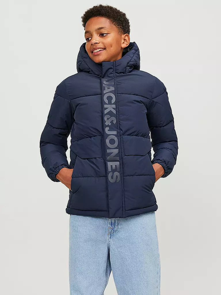 JACK & JONES Jungen Steppjacke  JCOSPEED  dunkelblau