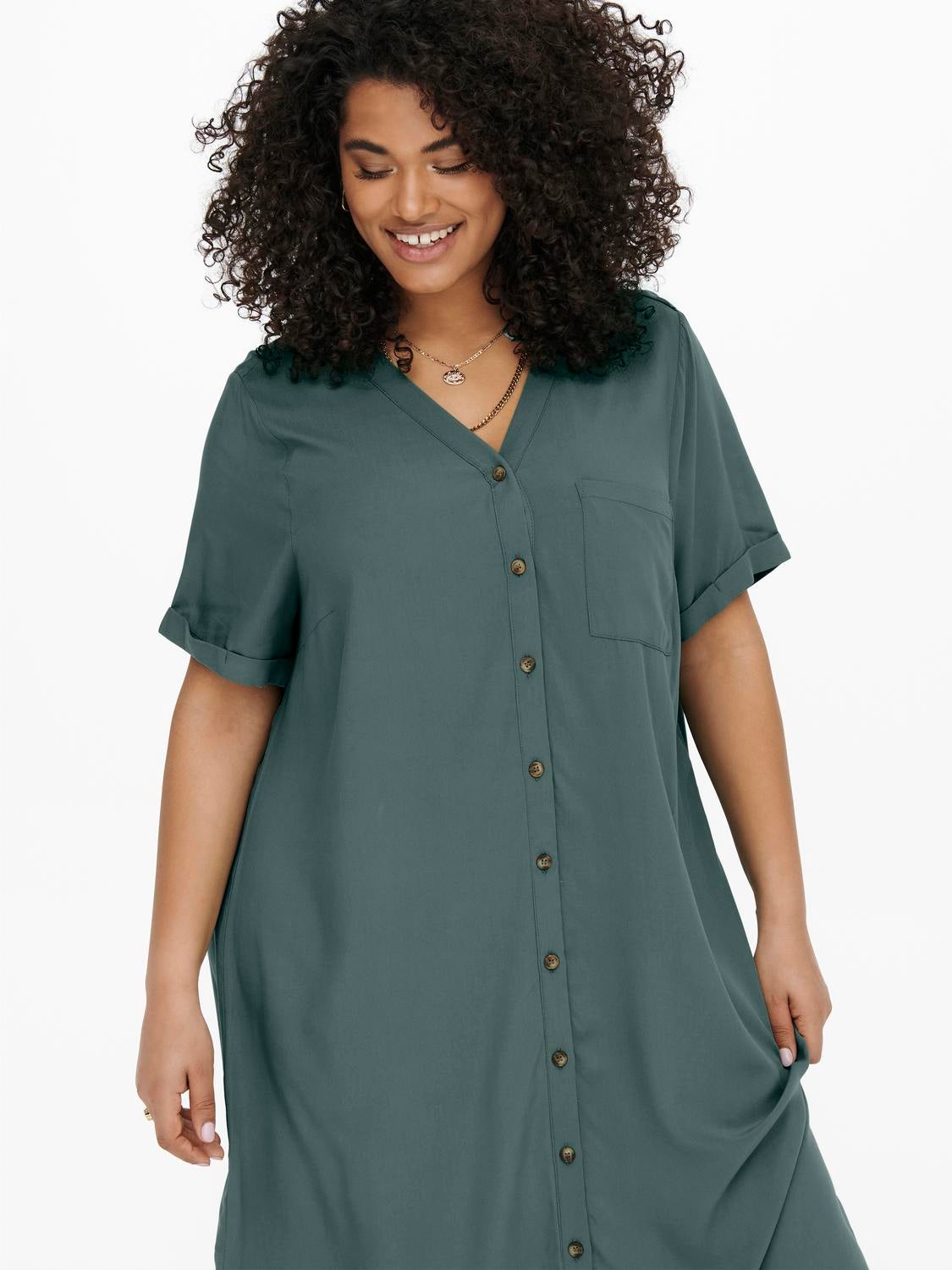 CARNEWDENIZIA Langes Kleid Balsam Green