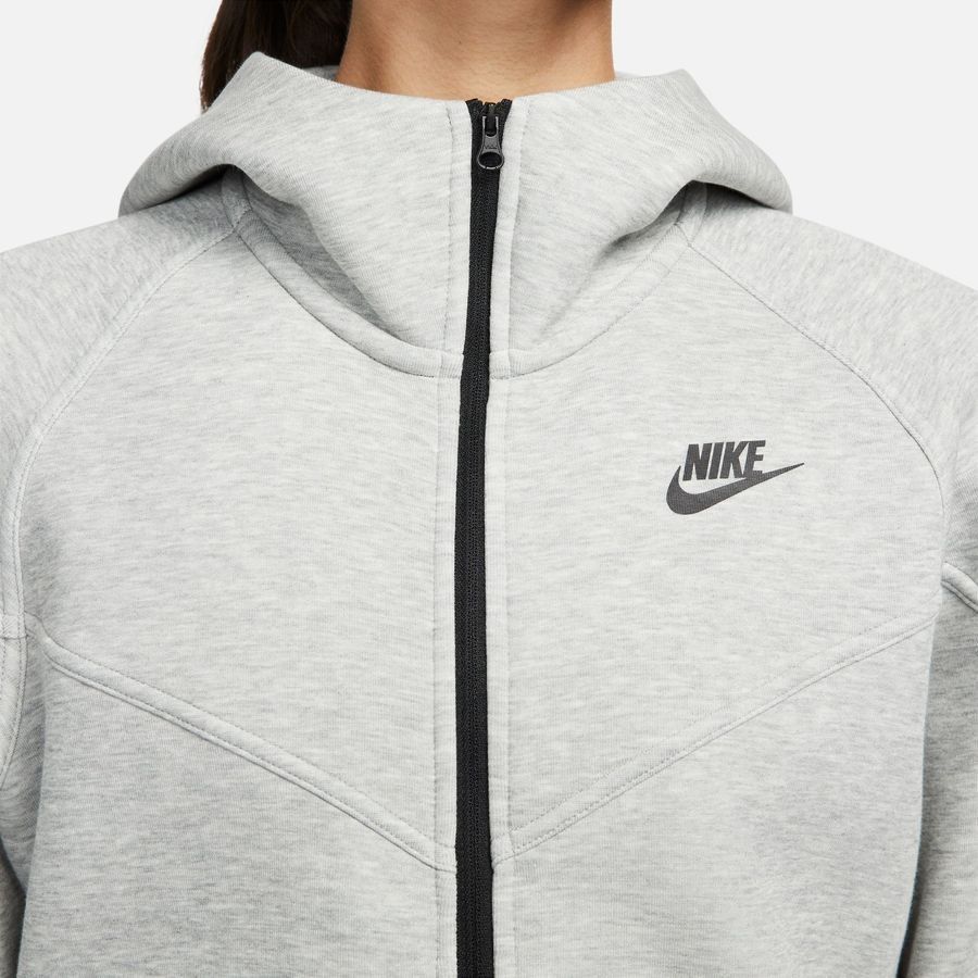 Nike Sweat à Capuche NSW Tech Fleece 24 Coupe-Vent - Gris/Noir Femme