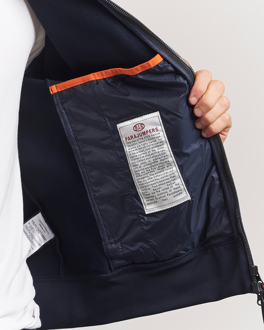 Parajumpers London Hybrid Fleece Jacket Blue Navy