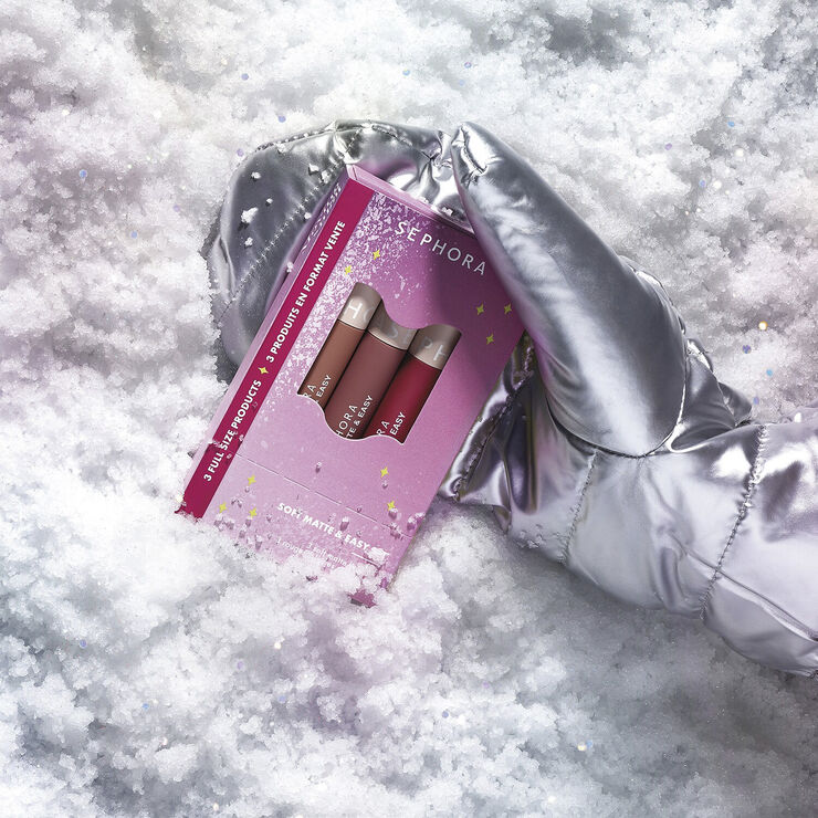 Sephora Collection Moving Lights- Sæt med 3 matte bløde læbestifter Soft Matte & Easy