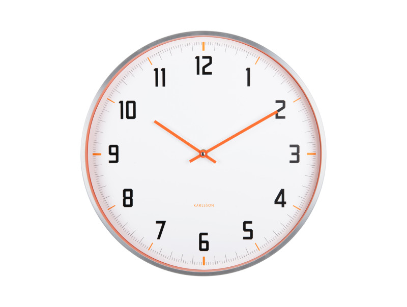Wall Clock Sporty KA5969BY Bright yellow