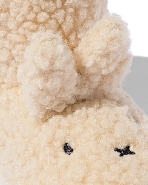 pantoufles miffy teddy beige