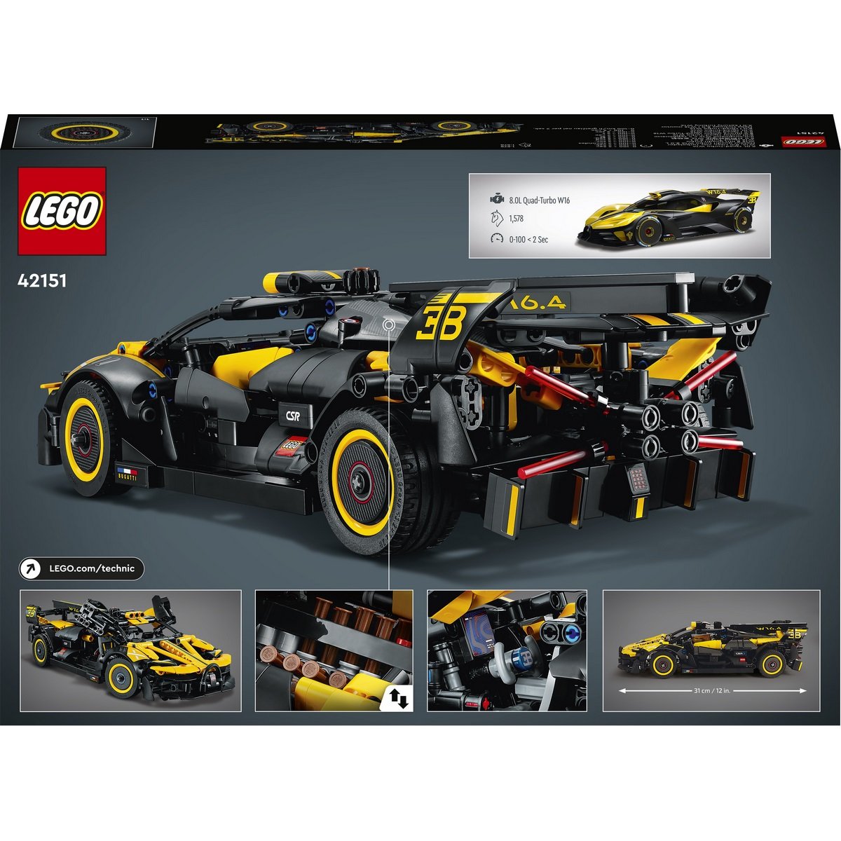 Le bolide Bugatti Lego Technic 42151