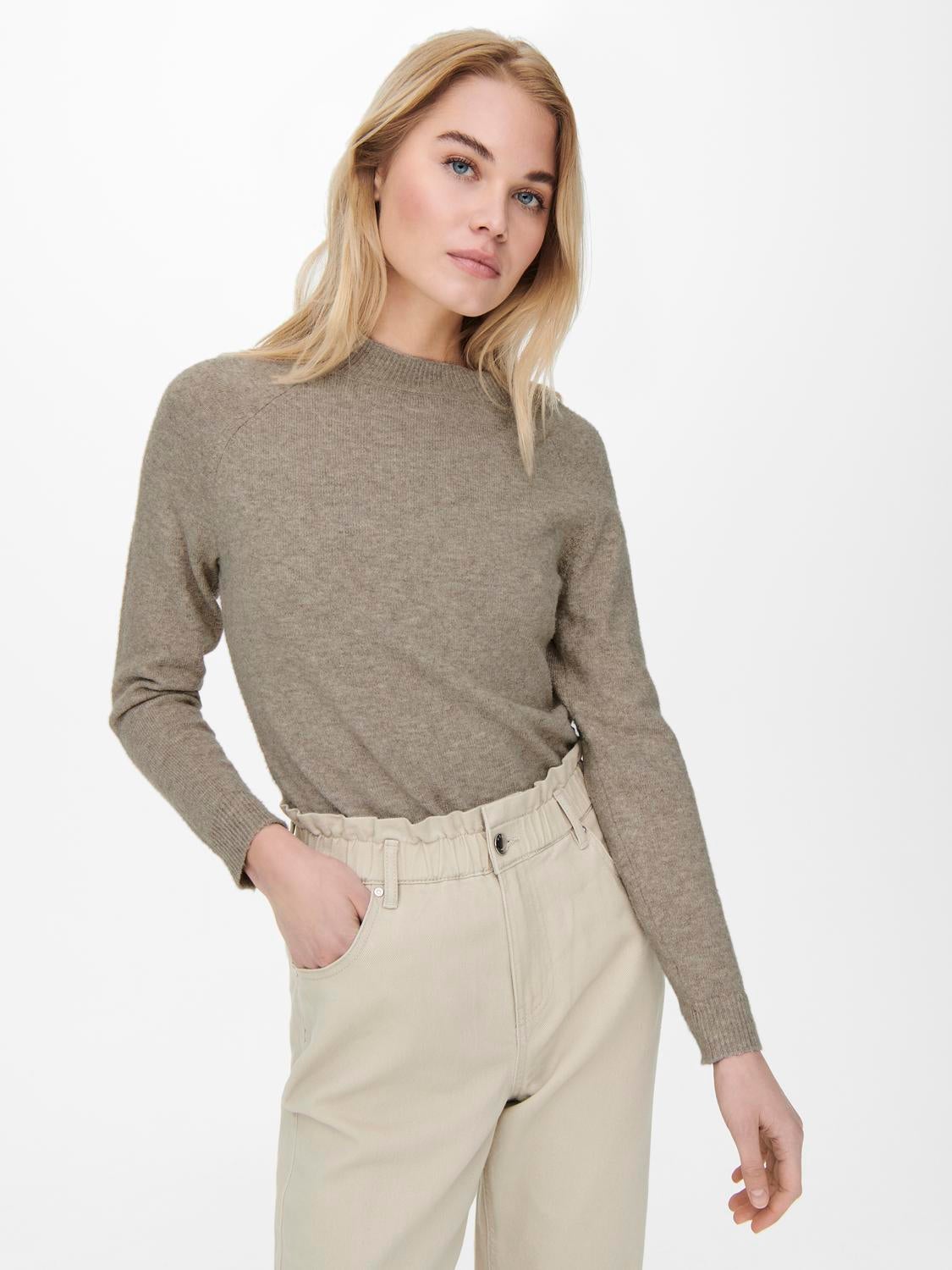 ONLRICA Strickpullover Beige