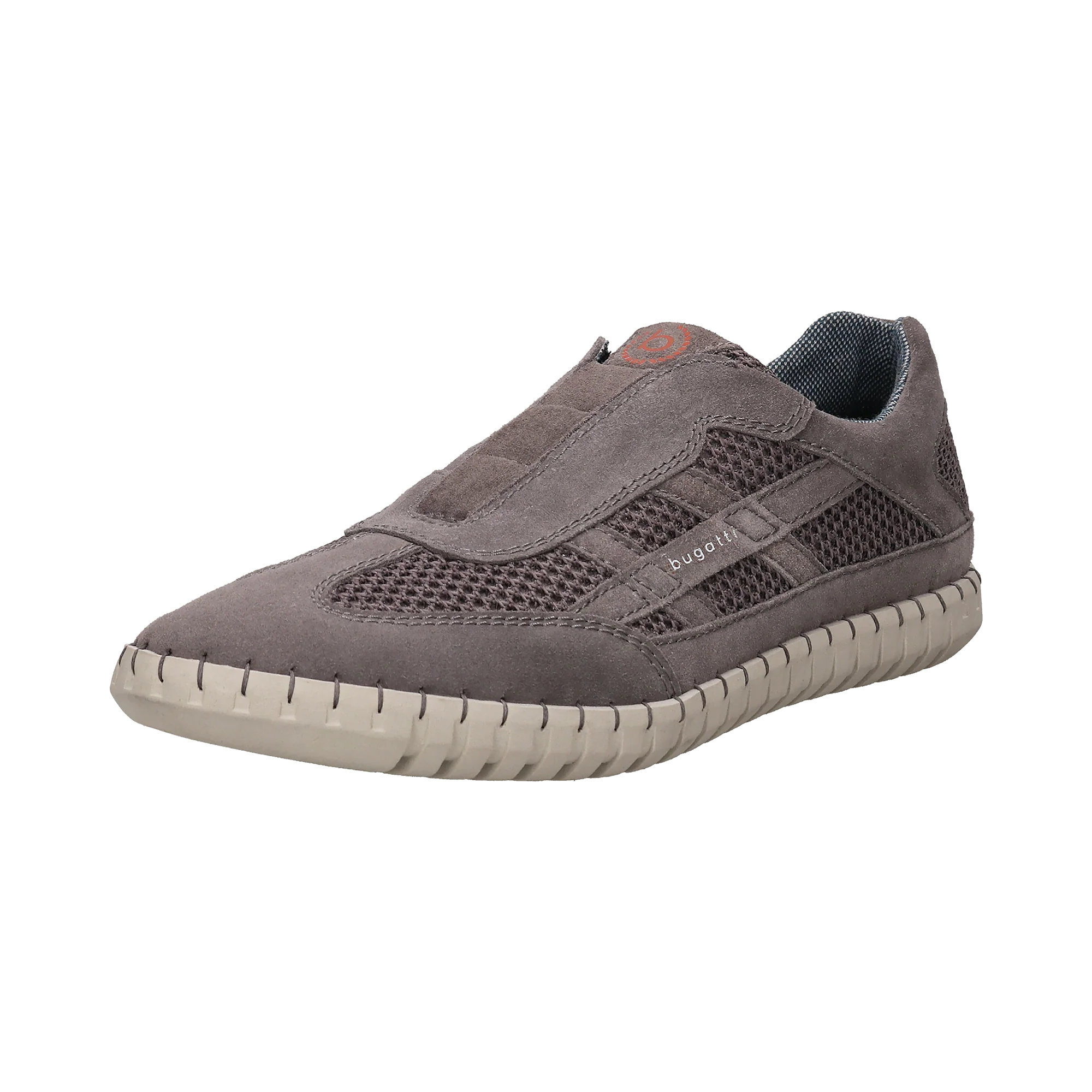 Leder Slip on grau