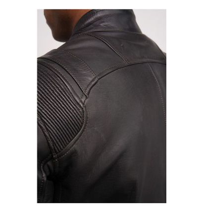 Blouson Helstons TRUST - cuir PLAIN - Noir