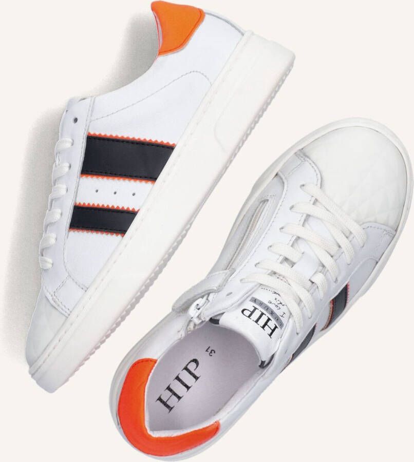 Hip H1610 Lage sneakers Leren Sneaker Jongens Kids Wit