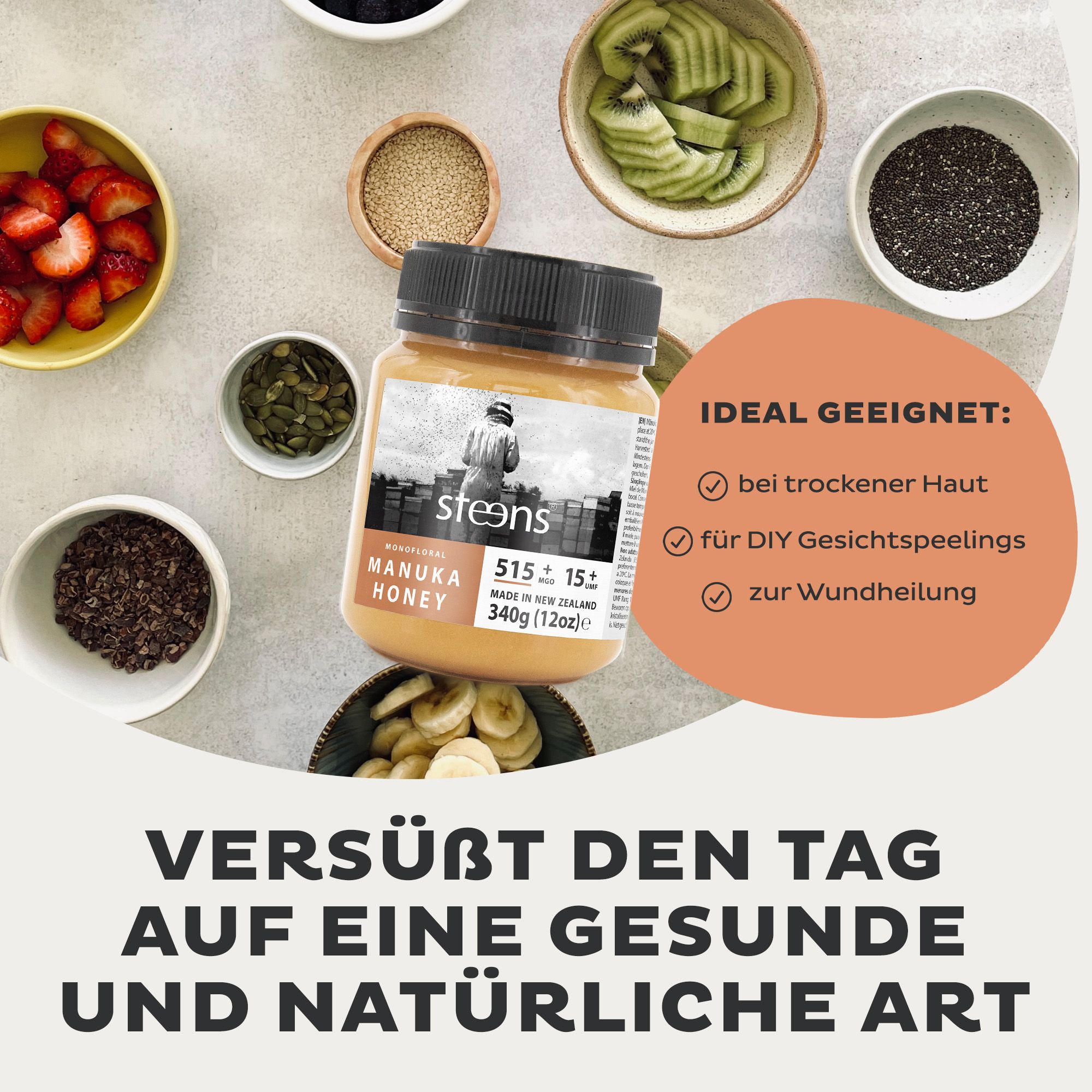 Steens MGO 515+ (UMF15+) Manuka Honig