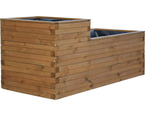 Verhoogde vijver, minivijver, verhoogd bed dobar Superb 450 l 180 x 78 x 80 cm bruin